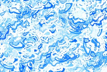 Light BLUE vector texture with abstract forms.