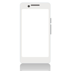 スマホ　スマートフォン　モックアップ白系