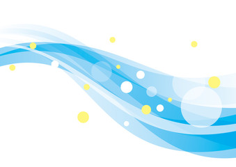 曲線　円　抽象　青