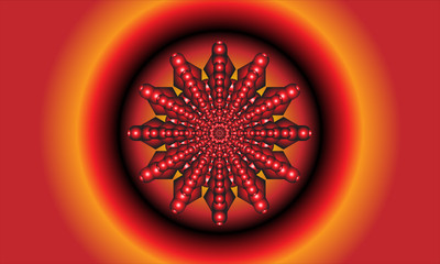 illustration vector graphic of Abstract kaleidoscope background. Beautiful multicolor kaleidoscope