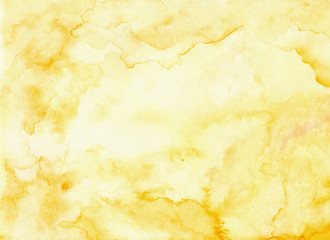 yellow abstract watercolor texture background