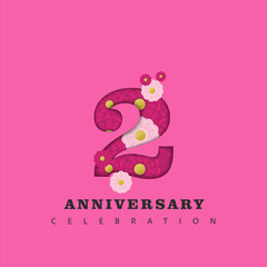 anniversary celebration number design template