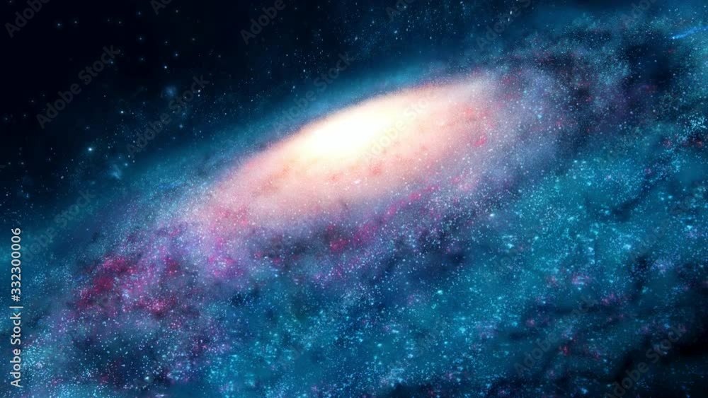 Wall mural coming to the edge of the magnificent milky way, spiral galaxy