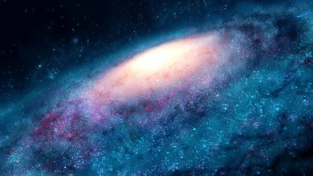 Coming to the edge of the magnificent Milky Way, spiral galaxy