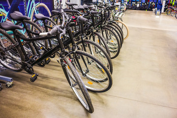 bicycle repair shop showroom eco transportation manufacture