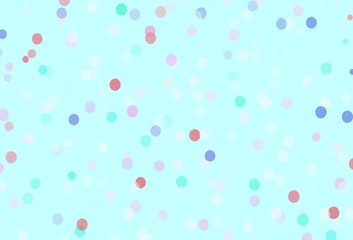 Light Green, Red vector texture with colored snowflakes.