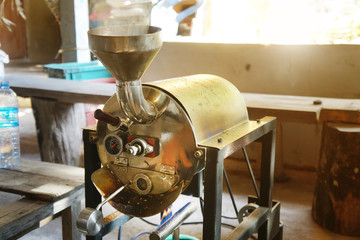 Small coffee roasting machines in the household industry. coffee roaster machine