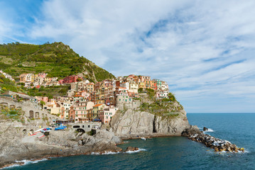Fototapeta na wymiar Resort Village Manarola, Cinque Terre , Liguria, Italy