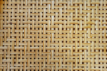 Woven pattern from bamboo. Wickerwork bamboo texture background.