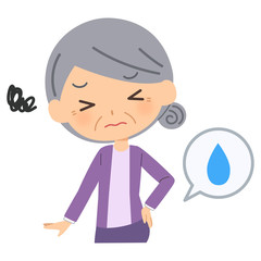 尿意に悩む高齢者