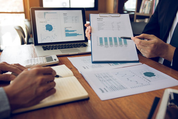 Colleagues are stress talking about the finance results report and compared with the financial...
