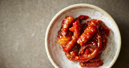 Jeotgal, Korean spicy fermented side dish 