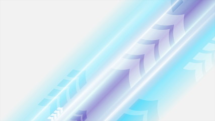 Blue violet arrows abstract technology background