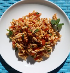 Bhel or Bhel puri chaat, famous street food in India