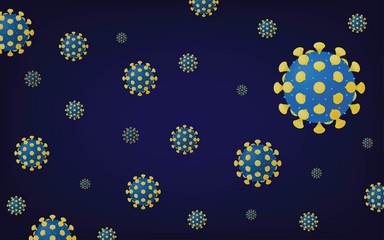 coronavirus COVID-19 Illustration concept. Health and medical related background