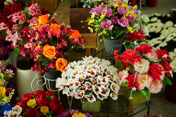 bouquets of flowers