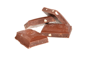 chocolate isolated on white background