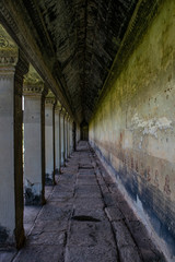 Khmer Temple corridor cambodia