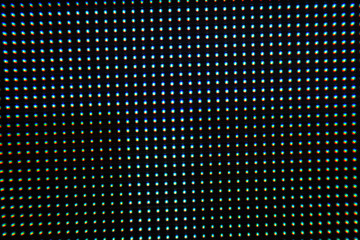 Close up of led dot in the screen