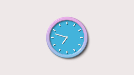 White background 3d clock icon,Clock icon,Clock countdown icon,clock