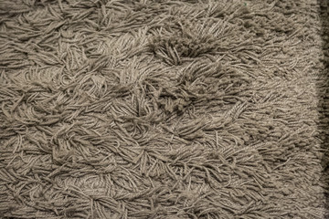 Close up of Brown fabric carpet