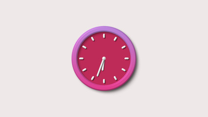 Red 3d clock icon,White background 3d clock icon,Clock countdown images