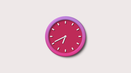 Red 3d clock icon,White background 3d clock icon,Clock countdown images