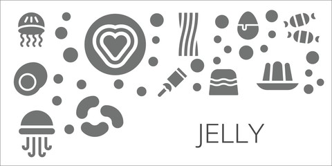 Fototapeta na wymiar jelly icon set