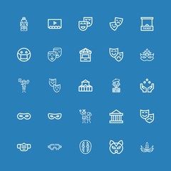 Editable 25 actor icons for web and mobile