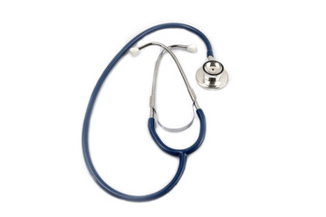 Stethoscope for check health isolate on white