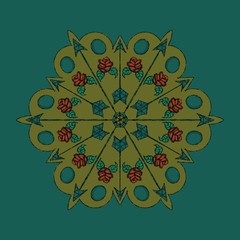 abstract floral background with flowers