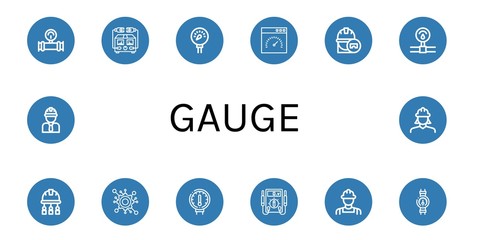 gauge icon set