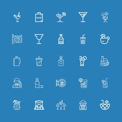 Editable 25 whiskey icons for web and mobile
