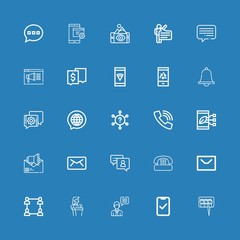 Editable 25 chat icons for web and mobile