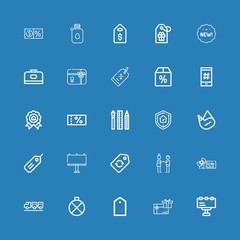 Editable 25 promotion icons for web and mobile