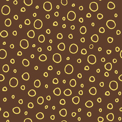 Doodle round seamless background.