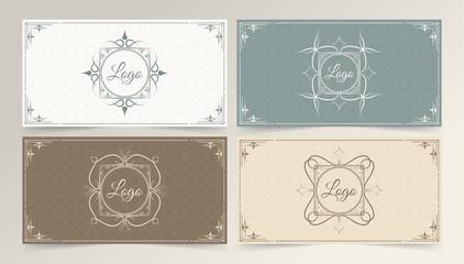 Vintage ornamental frame collection	