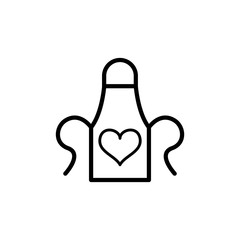 Vector illustration, apron icon design