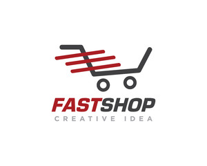 Shopping Logo Icon Design Vector