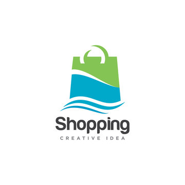 Shopping Logo Icon Design Vector