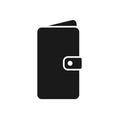 wallet icon in trendy flat style