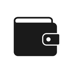 wallet icon in trendy flat style