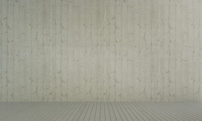 Modern interior design of empty room and concrete wall texture background