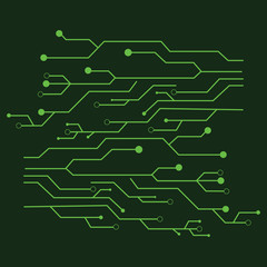 circuit logo template vector icon illustration design