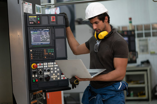 professional engineer Worker, quality control, maintenance, holding labtop Factory Warehouse Locations plant operators and engineers.