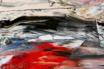 Colorful abstract background wallpaper. Modern motif visual art.  Mixtures of oil paint. Trendy...