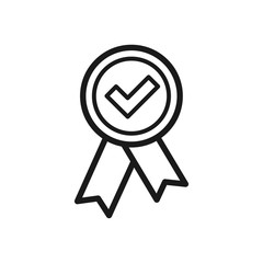 award vector icon, flat design best vector award illustration, medal icon