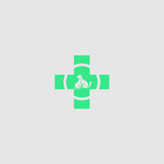 Petcare Company logo icon, Healthy care pet icon, Pet shop icon