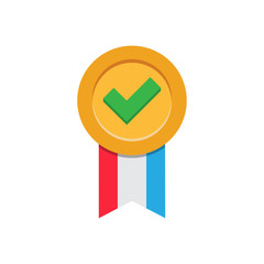 award vector icon, flat design best vector award illustration, medal icon