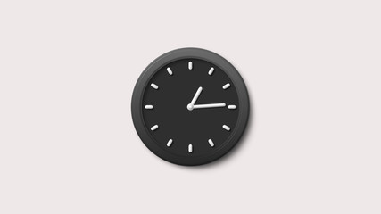New dark 3d wall clock icon,clock icon,black 3d clock icon